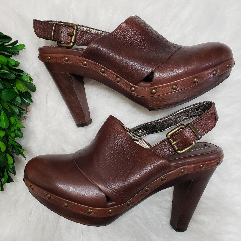 Banana Republic Ankle Strap Slingback Mules Size 7